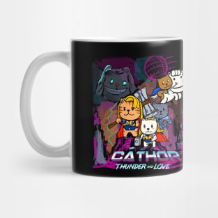 Cat god of thunder love Mug